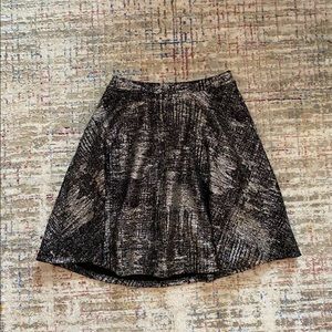 Macy’s black & silver mini skirt